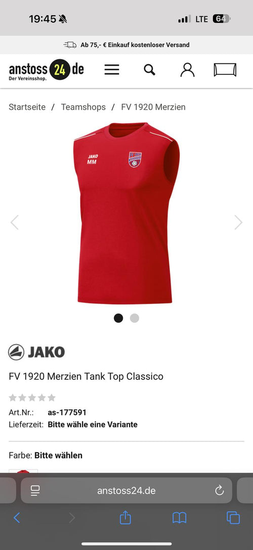 Sportshirt Tanktop